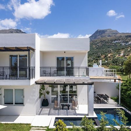 Modern Villa Casa Filo Verde With Private Pool & Bbq,200M From The Beach Plakias Exterior photo