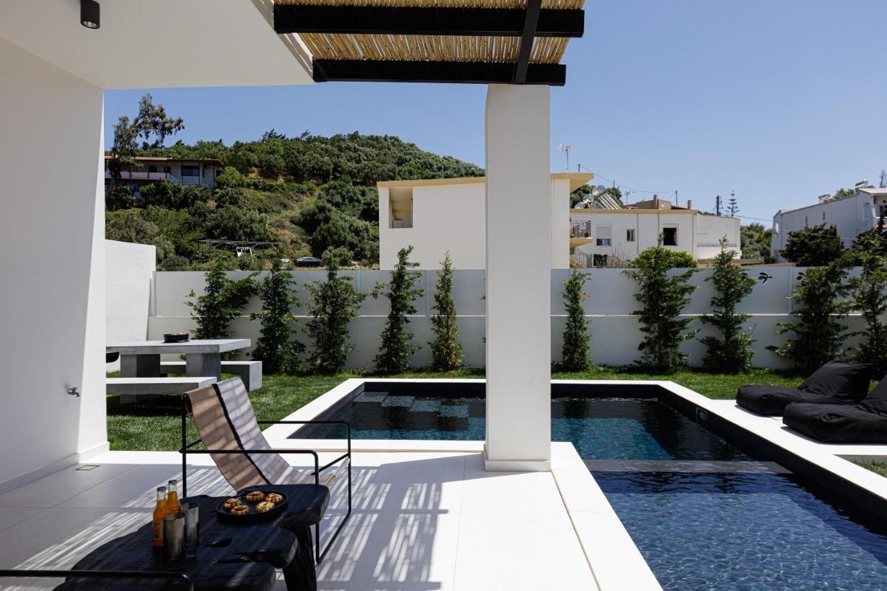 Modern Villa Casa Filo Verde With Private Pool & Bbq,200M From The Beach Plakias Exterior photo