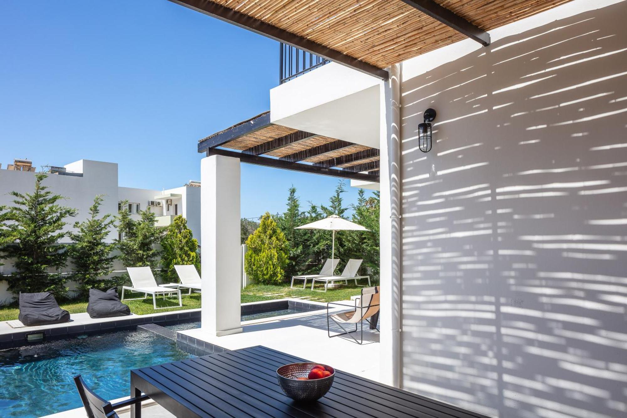 Modern Villa Casa Filo Verde With Private Pool & Bbq,200M From The Beach Plakias Exterior photo