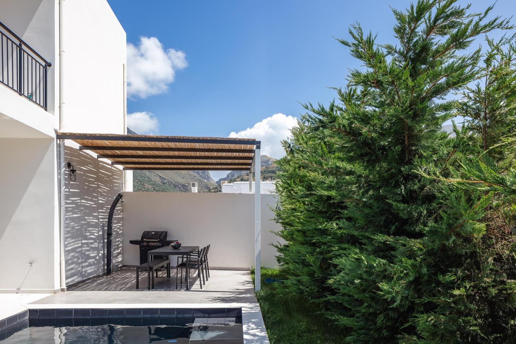 Modern Villa Casa Filo Verde With Private Pool & Bbq,200M From The Beach Plakias Exterior photo